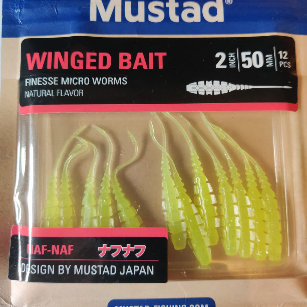 Leurre souple Mustad Aji Worm NAF_NAF 2" ou 5 cm Slay