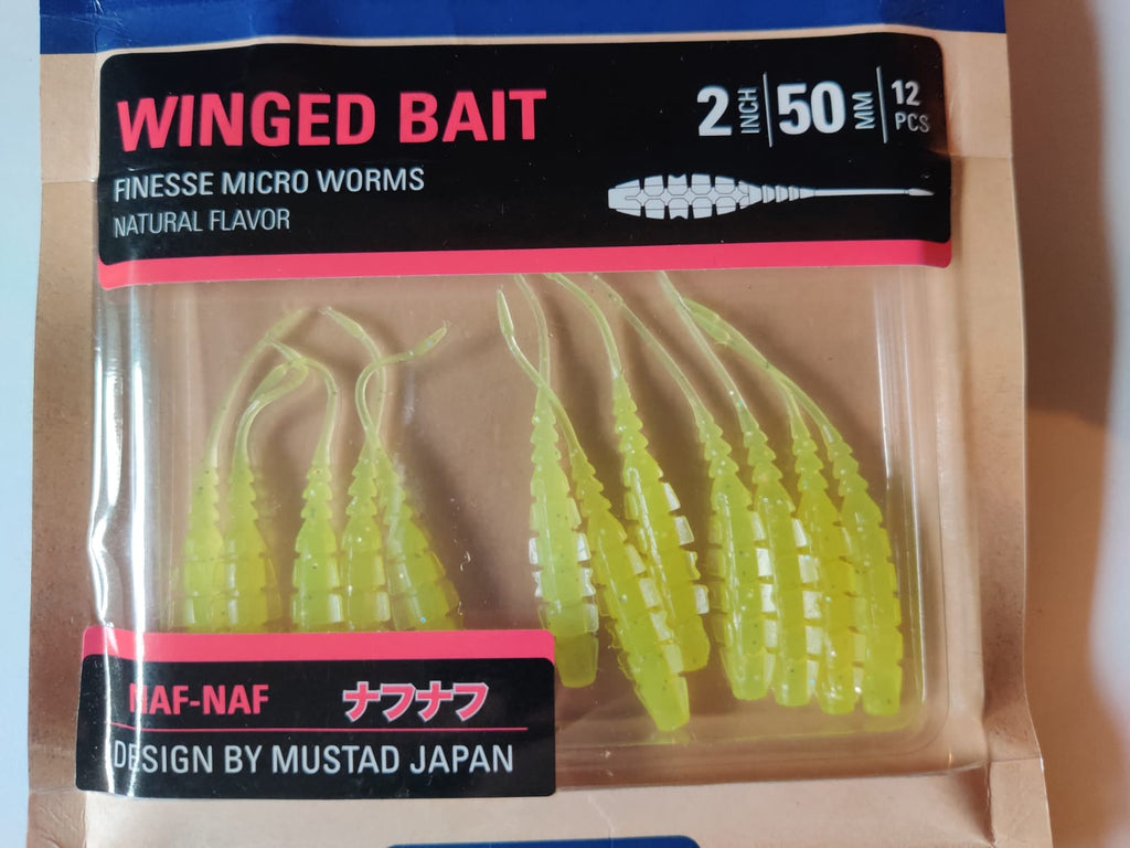 Leurre souple Mustad Aji Worm NAF_NAF 2" ou 5 cm Slay