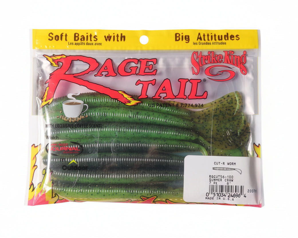 Leurre Souple- Rage Tail Cut R Worm Strike King