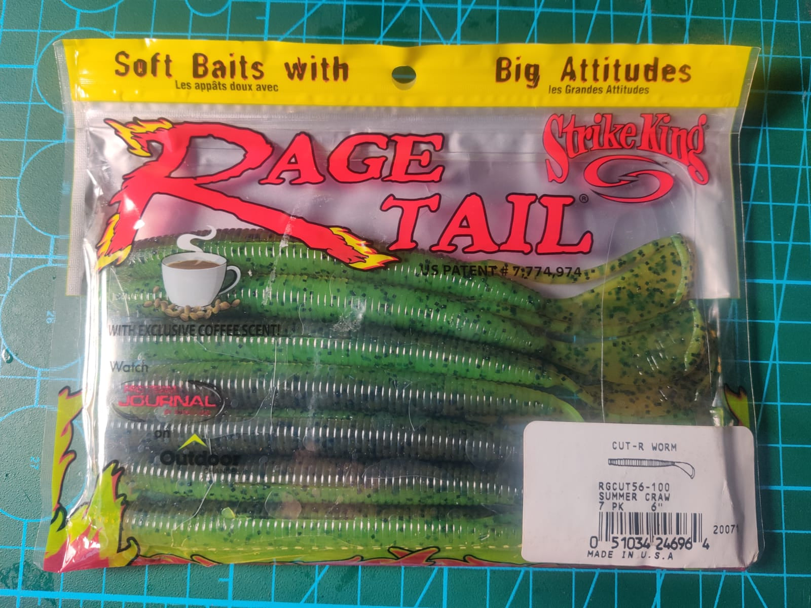 Leurre Souple- Rage Tail Cut R Worm Strike King
